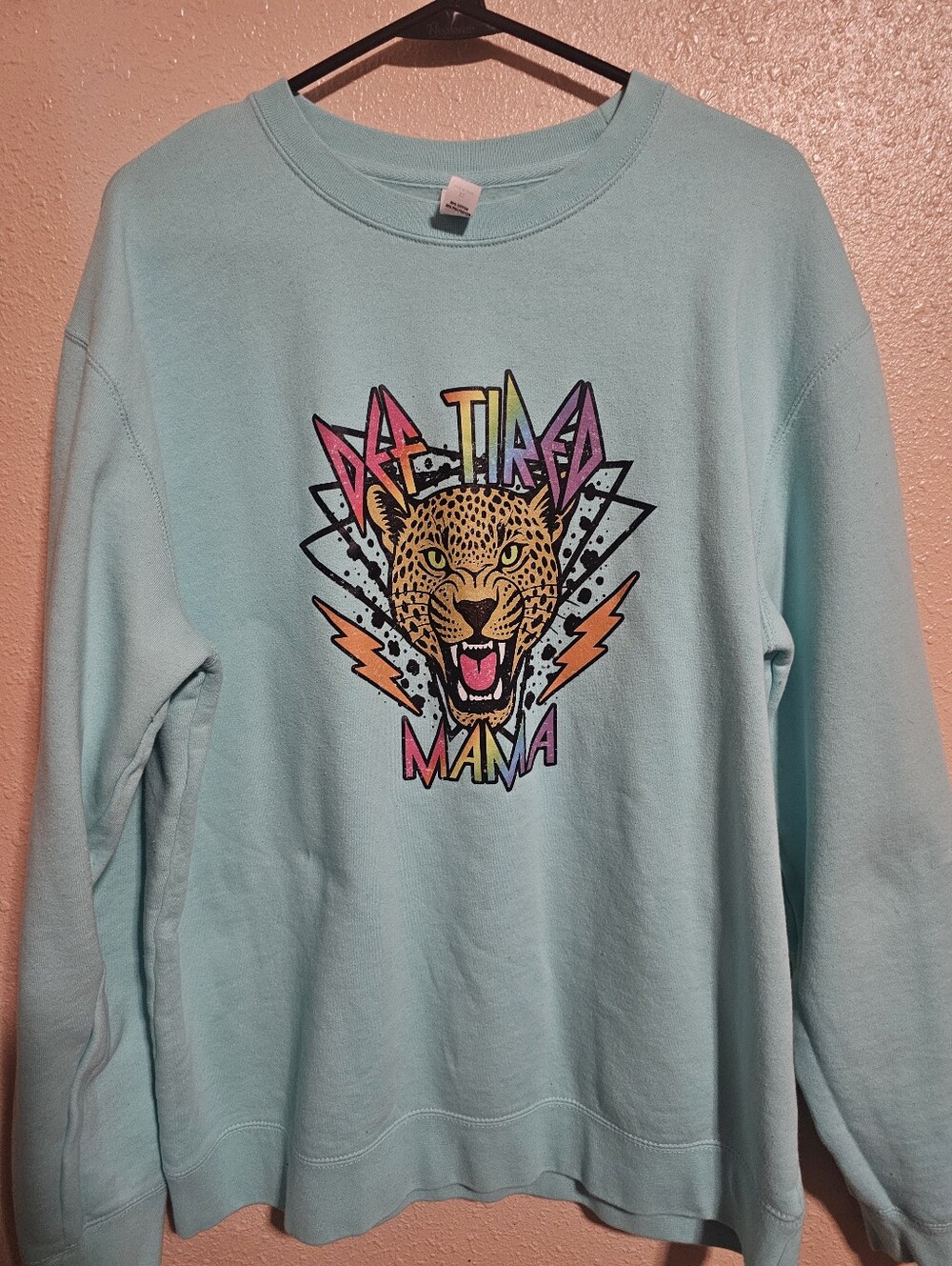 Size Xl Leopard Crew Sweatshirt